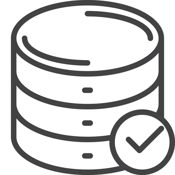 Symbol Für Datenbank Markieren — Stockvektor
