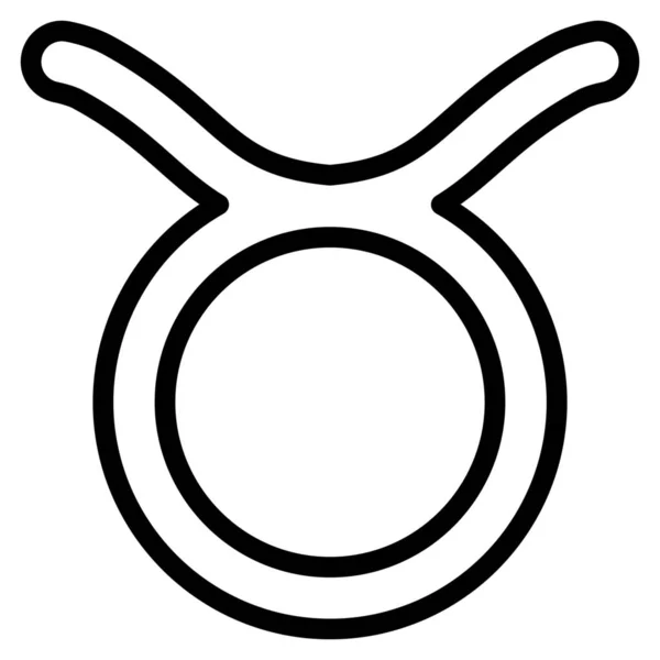 Ikona Zodiaku Byka Taurus — Wektor stockowy