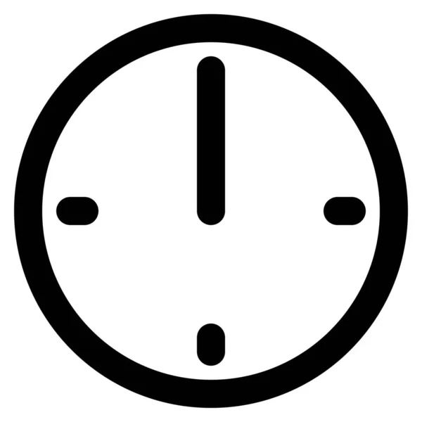 Alarm Klok Meter Pictogram Outline Stijl — Stockvector