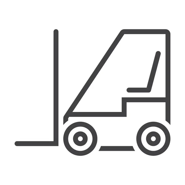 Fork Forklift Truck Icon — Stock Vector