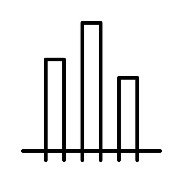Icona Del Business Chart Analitico Stile Contorno — Vettoriale Stock