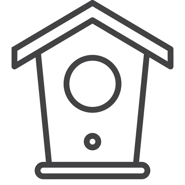 Birdhouse Box Home Icon — Image vectorielle