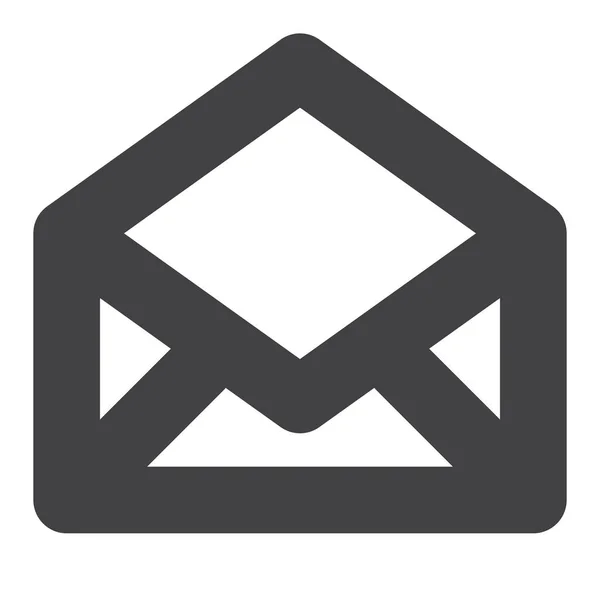 Mail Boríték Levél Ikon Vázlatos Stílusban — Stock Vector