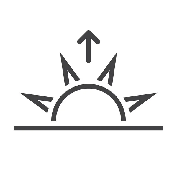 Morning Summer Sun Icon — Image vectorielle