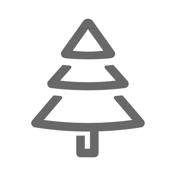 Weihnachtsdekorative Gruß Ikone Outline Stil — Stockvektor