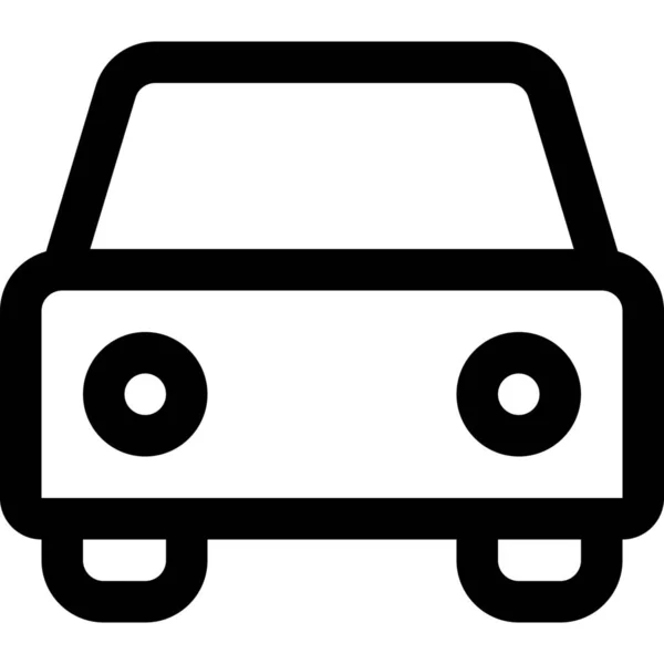 Auto Car Transportation Icon Outline Style — Stock Vector