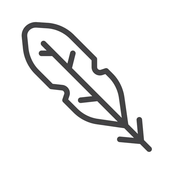 Bird Feather Pen Icon — Wektor stockowy