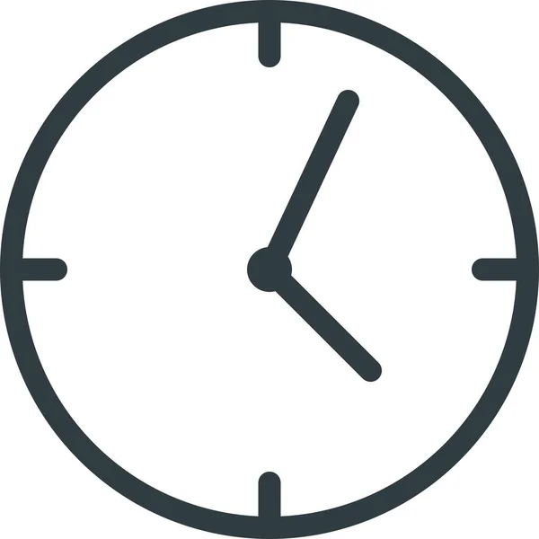 Reloj Cronometro Tiempo Icono Estilo Esquema — Vector de stock