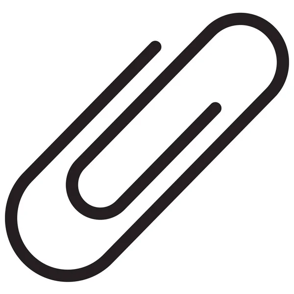 Icône Extension Clip Pièce Jointe Dans Style Outline — Image vectorielle