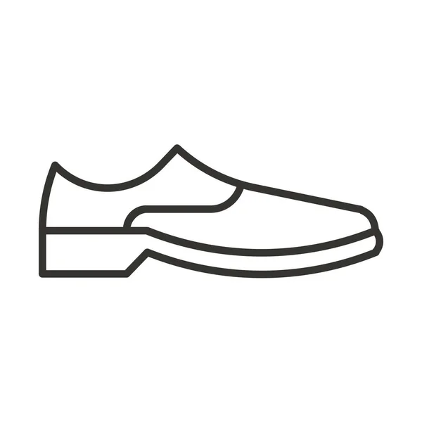 Mode Schuhe Mann Ikone Outline Stil — Stockvektor