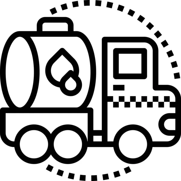 油箱图标 轮廓式 — 图库矢量图片