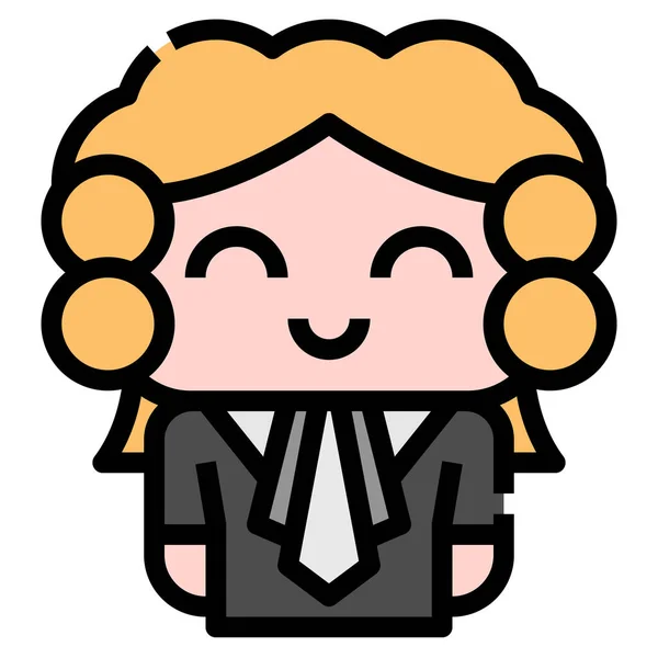 Judge Law Kid Icon — Stock Vector