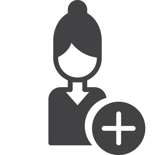 Add Business Employee Icon — Stockový vektor