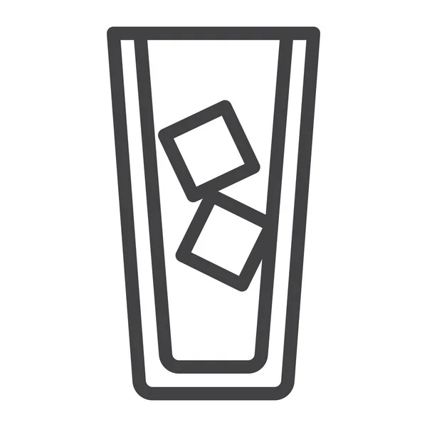 Iced Glass Cubes Icon — Stockový vektor