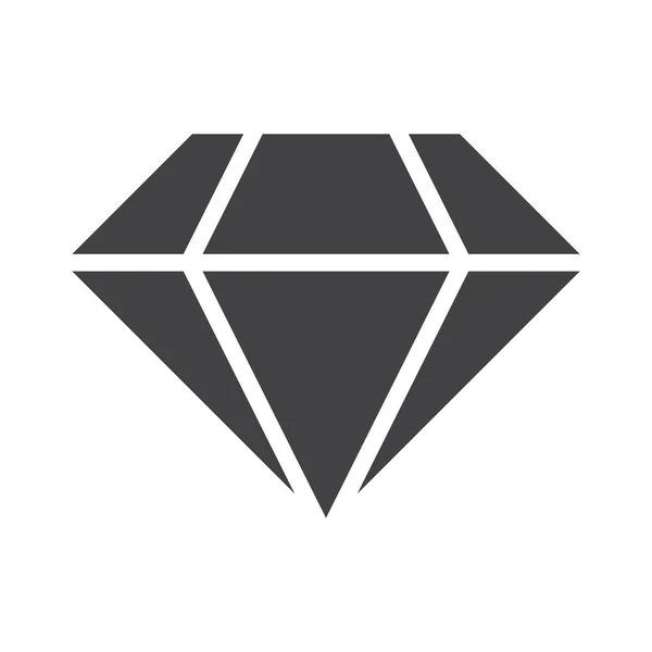 Brillante Icono Joyería Diamantes — Archivo Imágenes Vectoriales