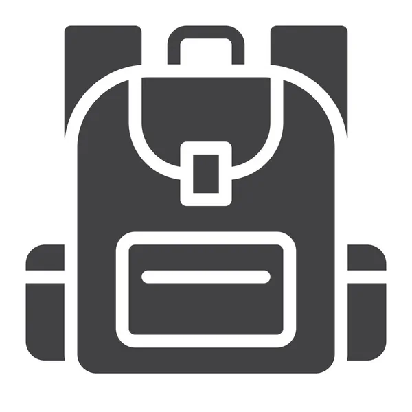 Backpack Bag Schoolbag Icon — Stok Vektör