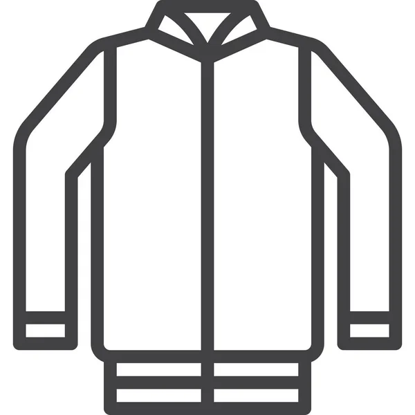 Clothes Fashion Jacket Icon Education School Learning Category — Stock Vector