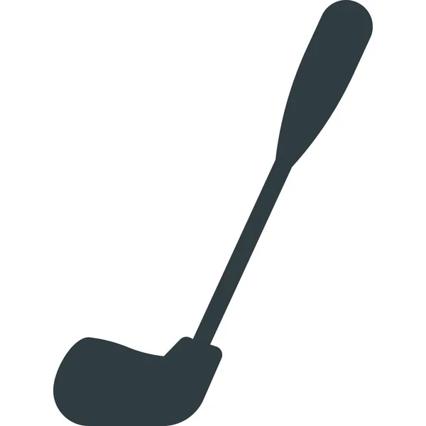 Fittness Golf Sport Icon Estilo Sólido — Vector de stock