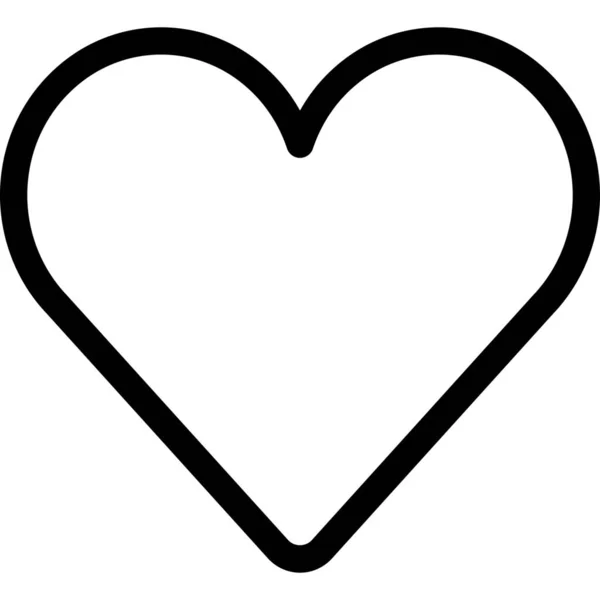 Ícone Amor Coração Saúde Estilo Esboço — Vetor de Stock