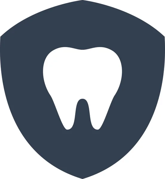 Odontologia Ícone Saudável Estilo Sólido —  Vetores de Stock