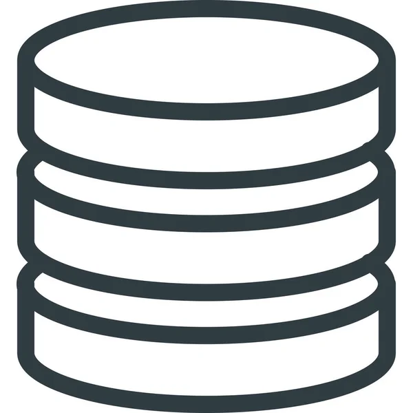 Datenbank Server Icon Umriss Stil — Stockvektor