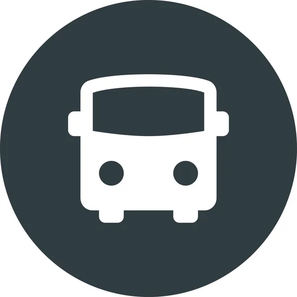 Bus Gps Interesse Icon Solid Style — Stockvektor