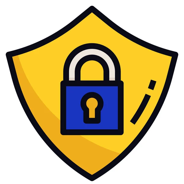 Ícone Segurança Proteção Segura — Vetor de Stock