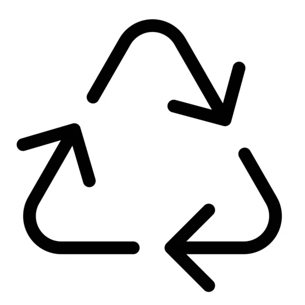 Recycling Outline Family Home Icon Outline Style — ストックベクタ