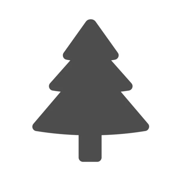 Celebrazione Natale Chritsmastree Icona — Vettoriale Stock