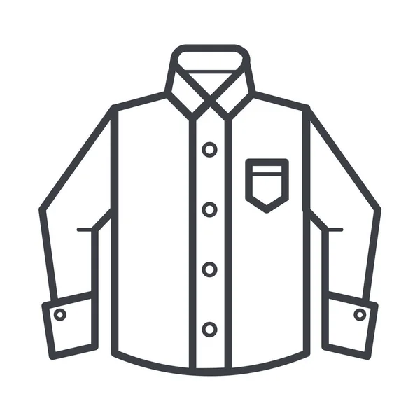 Icône Vêtements Affaires Dans Style Outline — Image vectorielle