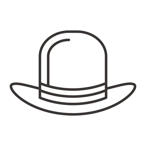 Αξεσουάρ Καπέλο Εικονίδιο Καπέλο Στυλ Περίγραμμα — Διανυσματικό Αρχείο