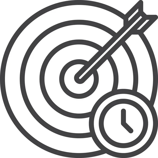 Pfeil Uhr Tor Symbol — Stockvektor