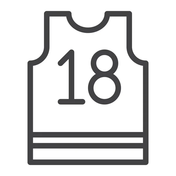 Basketball Jersey Shirt Icon — Vector de stock