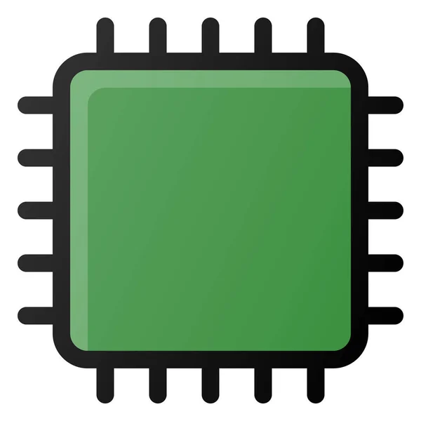 Cpu Symbol Für Prozessor Chip — Stockvektor