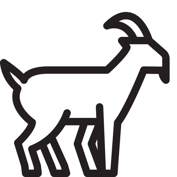 山羊图标数字图标 — 图库矢量图片
