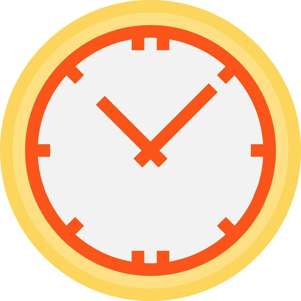 Business Clock Equipment Icon Flat Style — Stock Vector