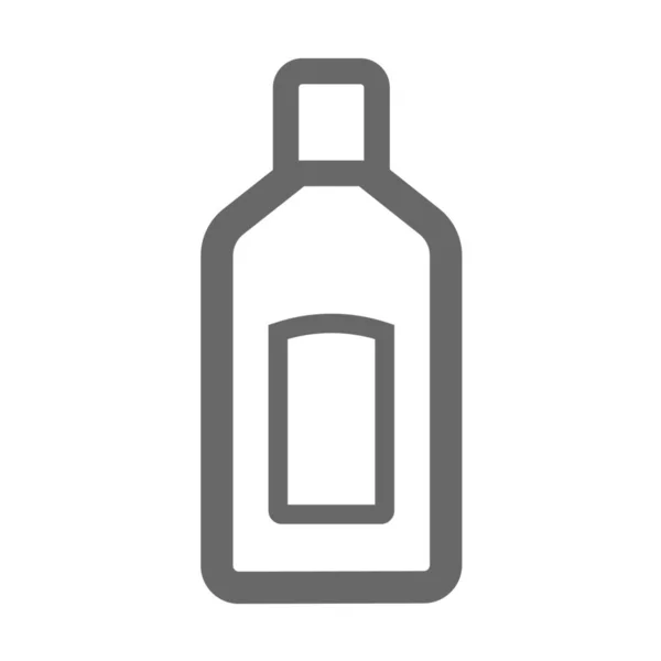 Drank Fles Container Pictogram Outline Stijl — Stockvector