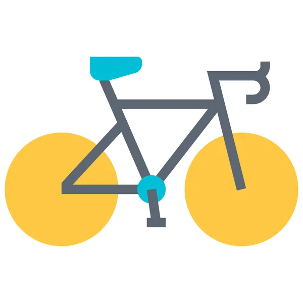 Vélo Piste Cyclable Icône — Image vectorielle