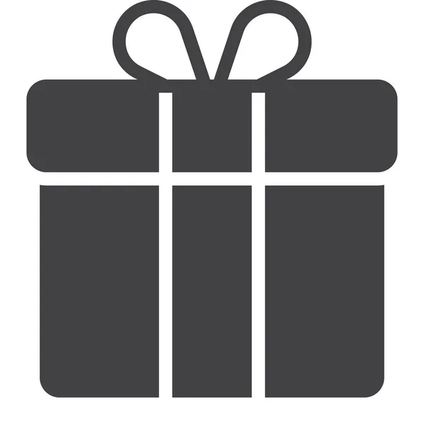 Boîte Cadeau Icône Cadeau — Image vectorielle