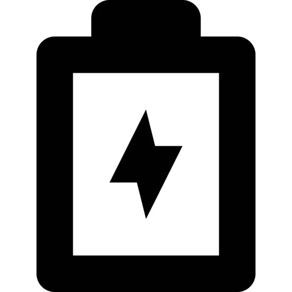 Icône Mobile Charge Batterie Dans Style Contour — Image vectorielle