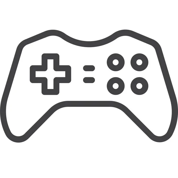 Іконка Ігрового Геймплею Joypad Стилі Контур — стоковий вектор