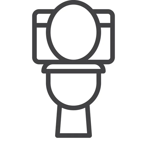 Lavatory Sanitary Toilet Icon — Vetor de Stock