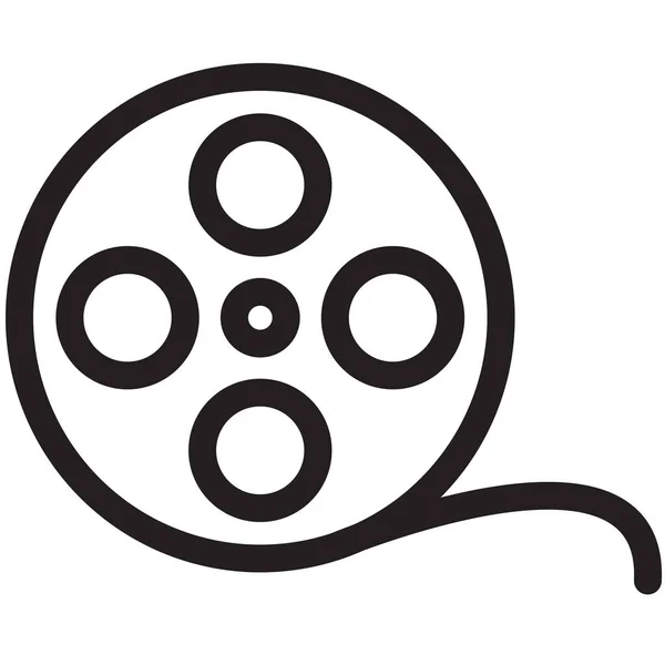 Película Cine Icono Película Estilo Esquema — Archivo Imágenes Vectoriales