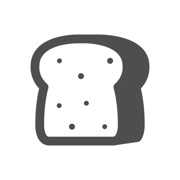 Panadería Pan Desayuno Icono — Vector de stock