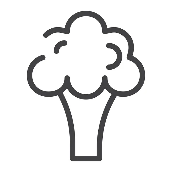 Broccoli Organic Vegetable Icon — Stock Vector