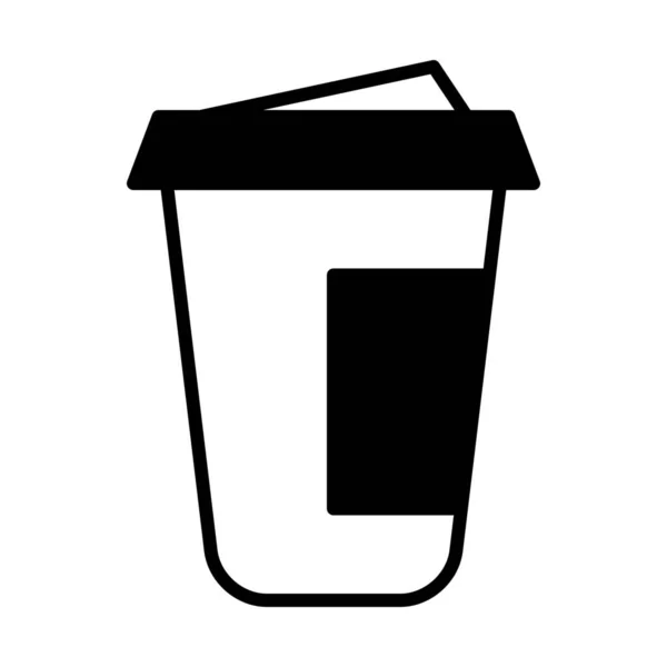 纯正风格的咖啡杯纸图标 — 图库矢量图片