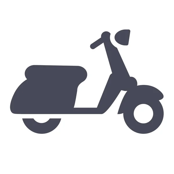 Italy Riding Scooter Icon Solid Style — ストックベクタ