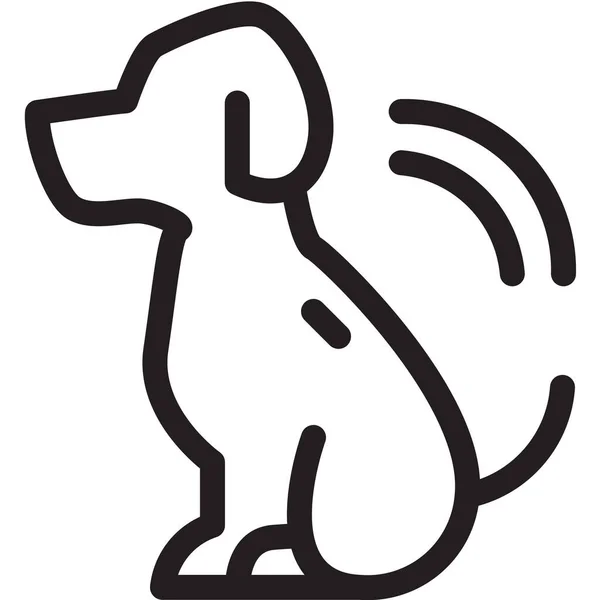 Hundechip Haustier Symbol — Stockvektor