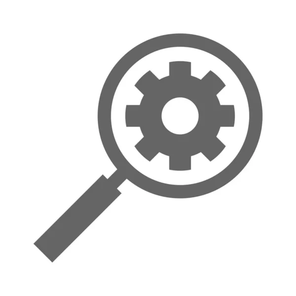 Ikona Vývojového Vyhledávače Stylu Osnovy — Stockový vektor