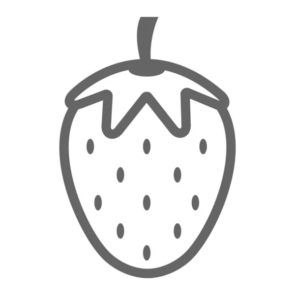 Frutta Icona Del Mercato Sano Stile Outline — Vettoriale Stock